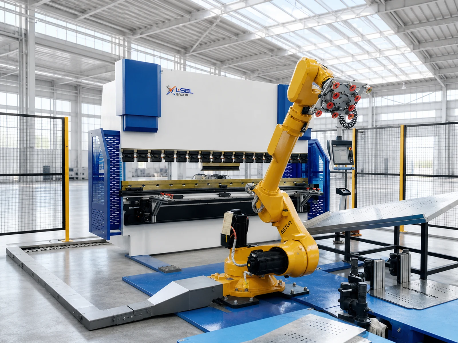 WAD-FMC robotic bending cell. The image is for reference. Actual appearance and configuration may vary.