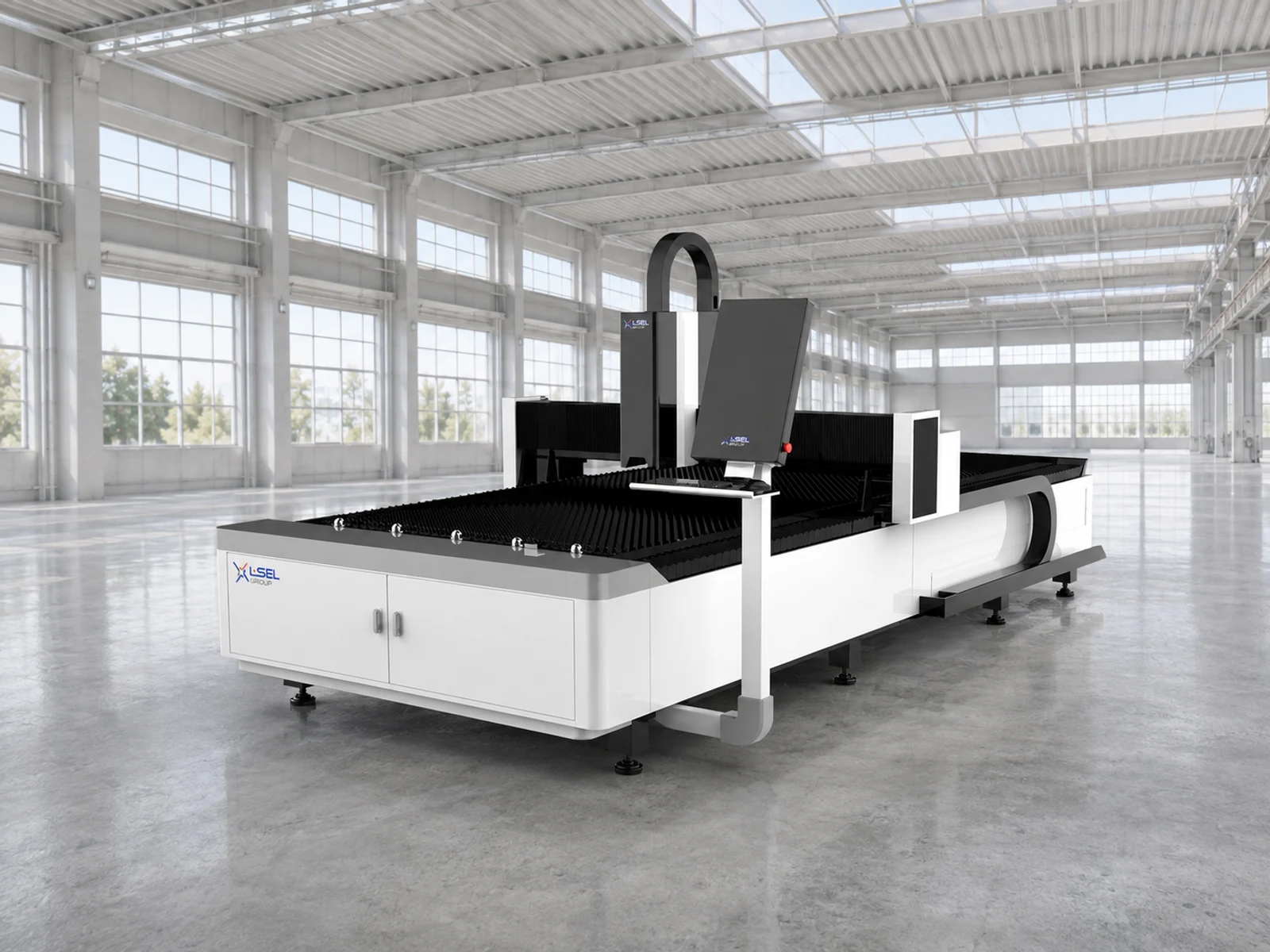 LF3015E Pro compact open-bed sheet laser. The image is for reference. Actual appearance and configuration may vary.