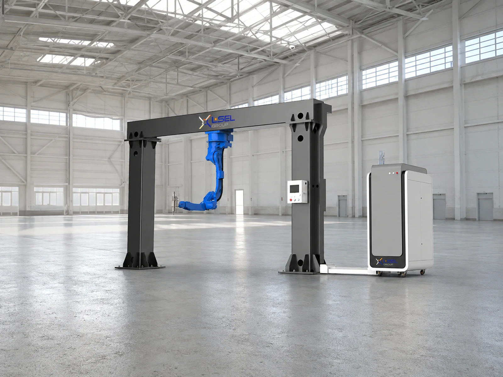 LF1800 laser cutting robot. The image is for reference. Actual appearance and configuration may vary.