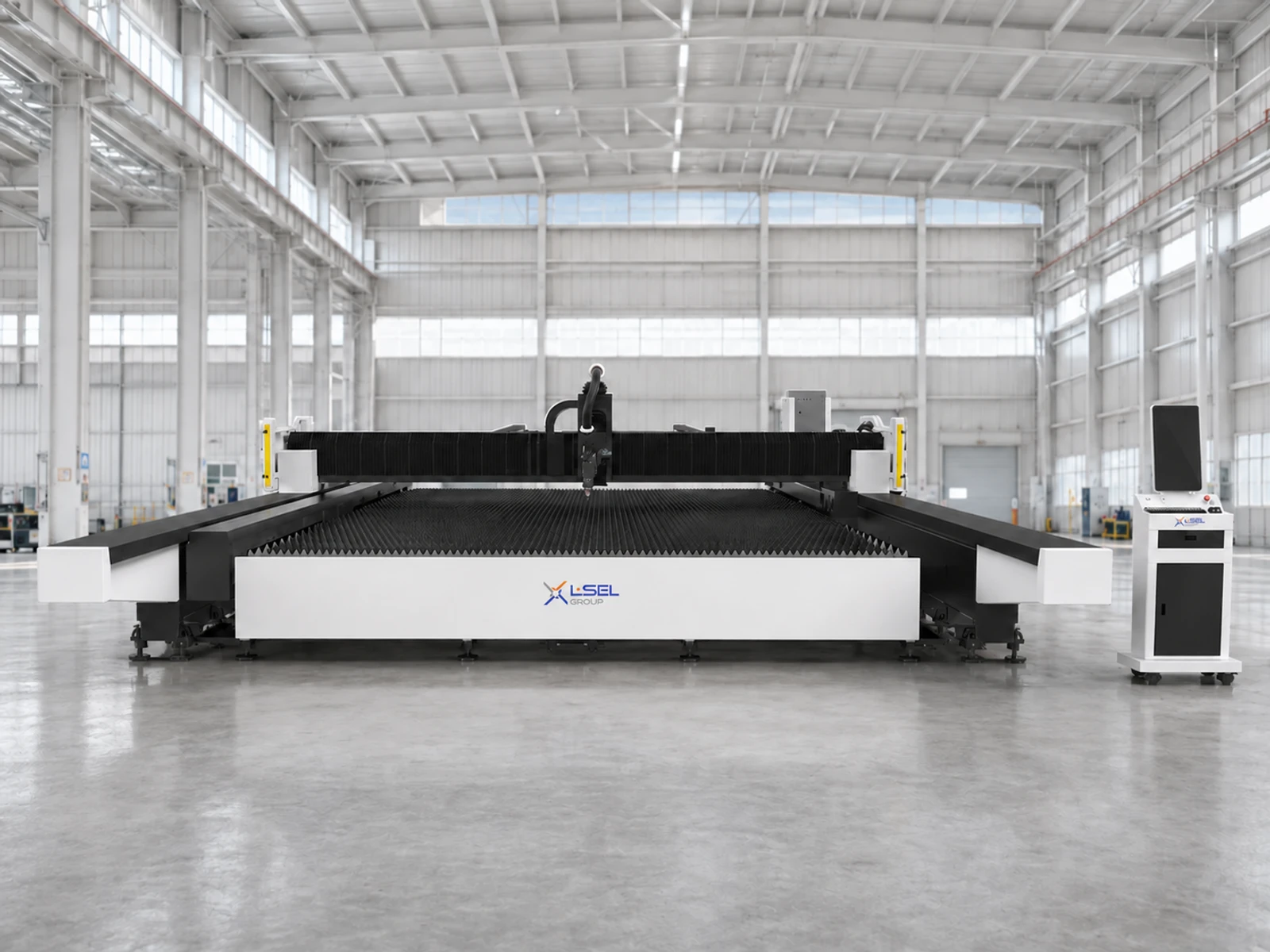 SAG laser with a custom large working area. The image is for reference. Actual appearance and configuration may vary.